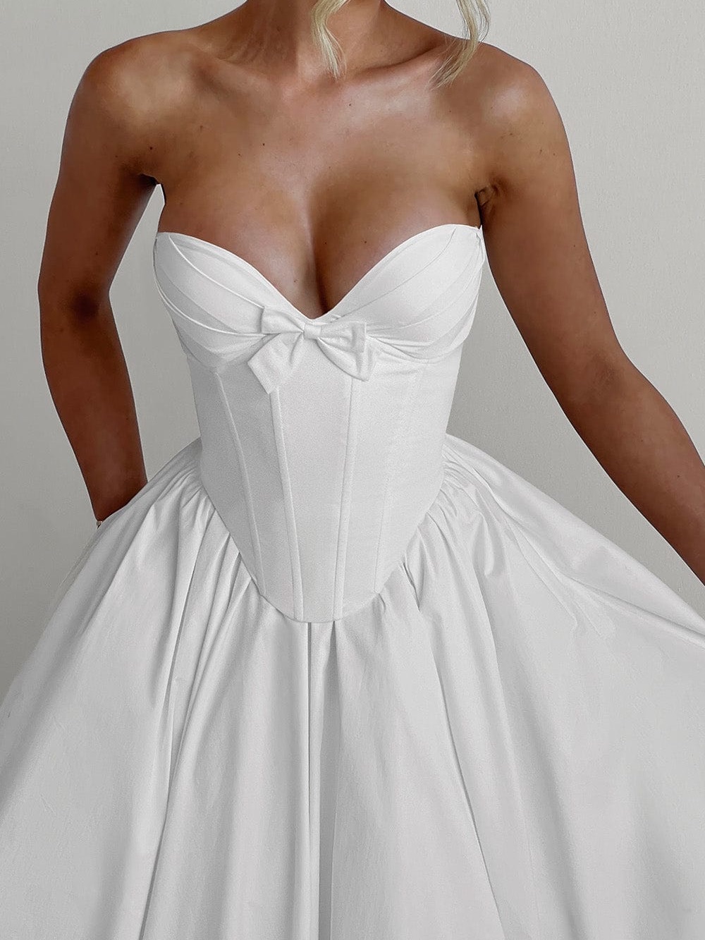 BABYBOO PRIM MIDI DRESS - IVORY - Picture 10 of 13